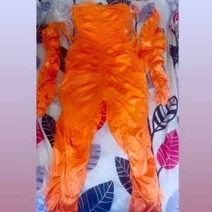 Orange Fruit Jumpsuit